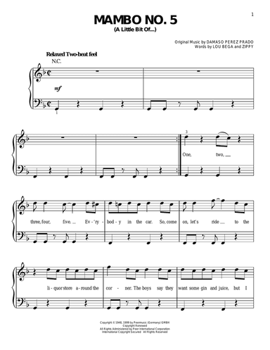 Mambo No. 5 (A Little Bit Of...)