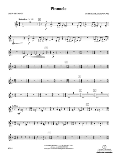 Pinnacle: 2nd B-flat Trumpet