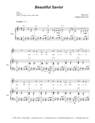 Beautiful Savior (Vocal solo)