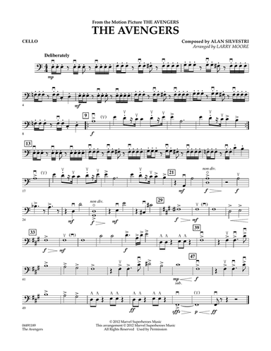 The Avengers (Main Theme) (arr. Larry Moore) - Cello