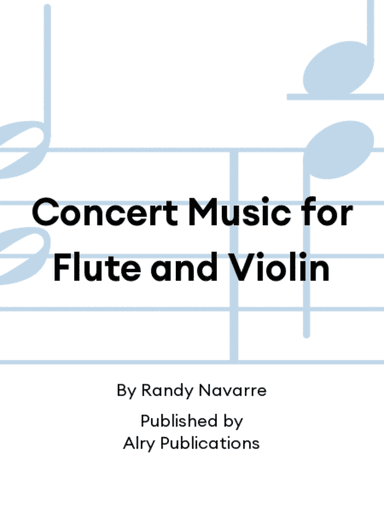 Concert Music for Flute and Violin