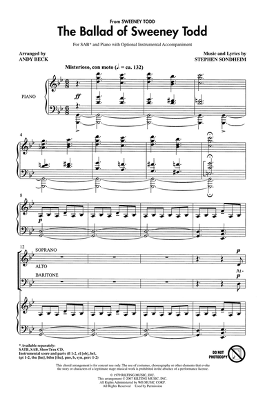 The Ballad Of Sweeney Todd