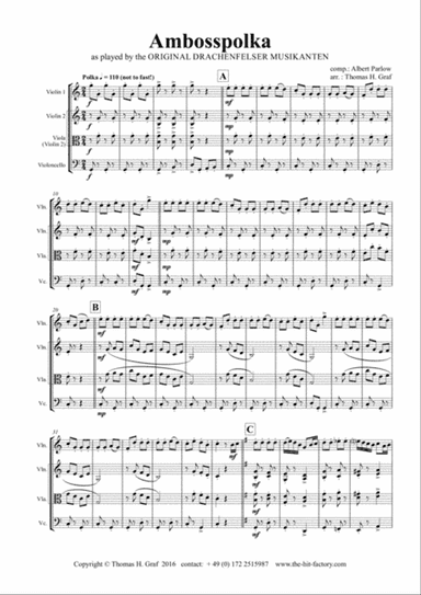 Amboss-Polka - German Polka - Oktoberfest - String Trio