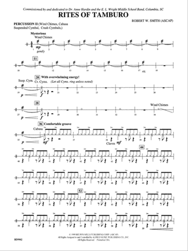 Rites of Tamburo: 2nd Percussion
