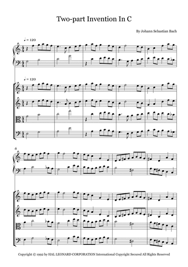 Two-part Invention In C