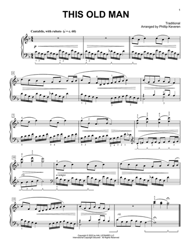 This Old Man (arr. Phillip Keveren)
