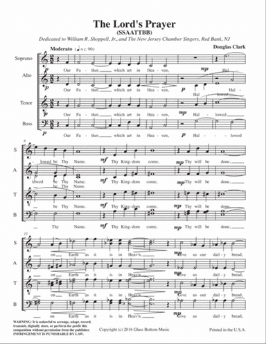 The Lord's Prayer - SSAATTBB