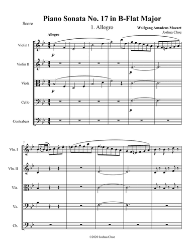 Piano Sonata No. 17, Movement 1