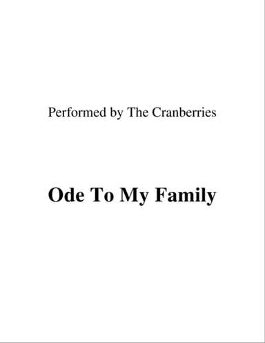 Ode To My Family