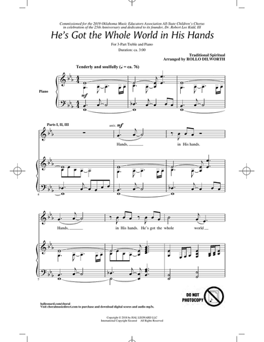 He's Got The Whole World In His Hands (arr. Rollo Dilworth)