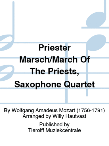 Priester Marsch/March Of The Priests, Saxophone Quartet