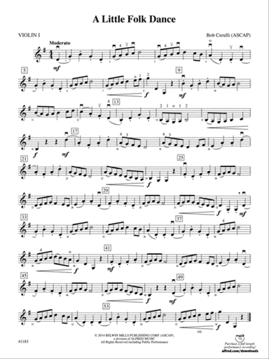 A Little Folk Dance: 1st Violin