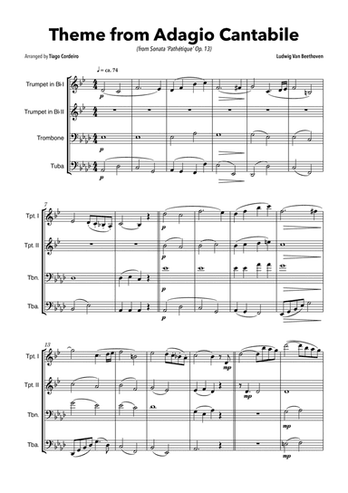 Theme From Adagio Cantabile (from Sonata 'Pathétique' Op.13)