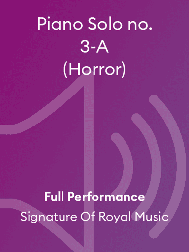 Piano Solo no. 3-A (Horror)