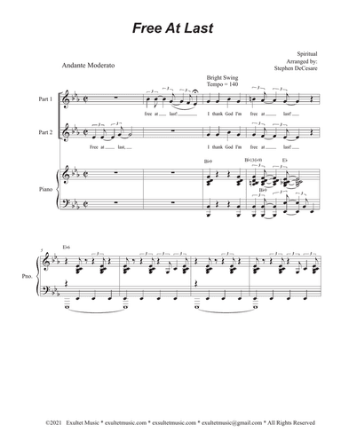Free At Last (2-part choir)