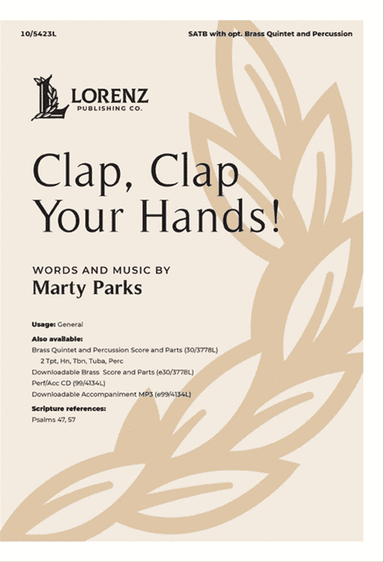 Clap, Clap Your Hands! - Performance/Accompaniment CD