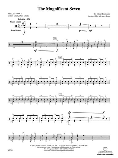 The Magnificent Seven: 1st Percussion