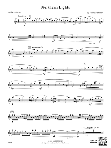 Northern Lights: 1st B-flat Clarinet