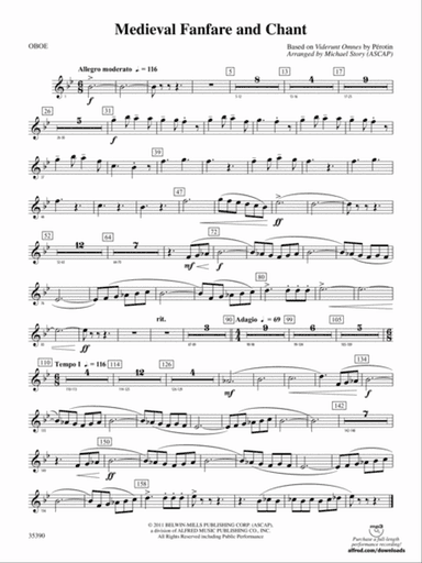 Medieval Fanfare and Chant: Oboe