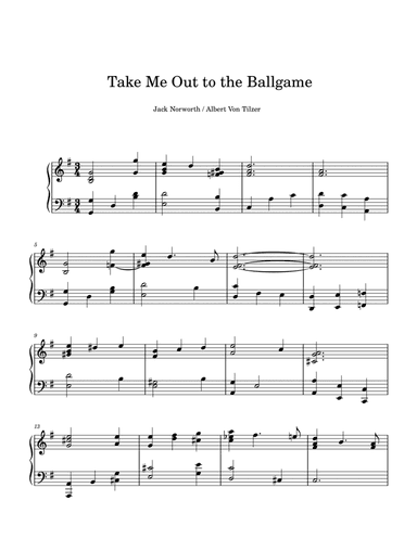 Take Me Out to the Ballgame