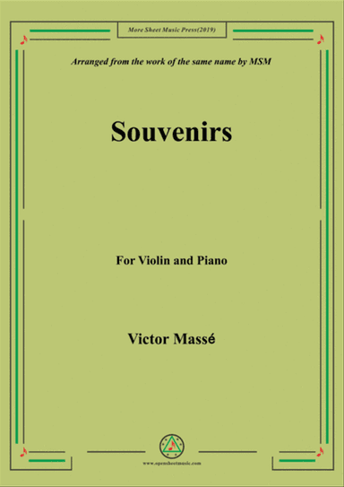 Masse-Souvenirs, for Violin and Piano