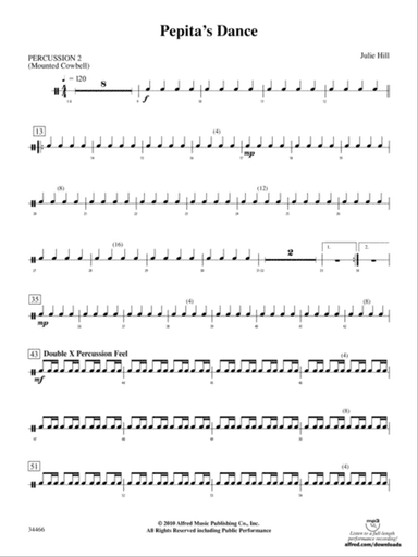 Pepita's Dance: 2nd Percussion