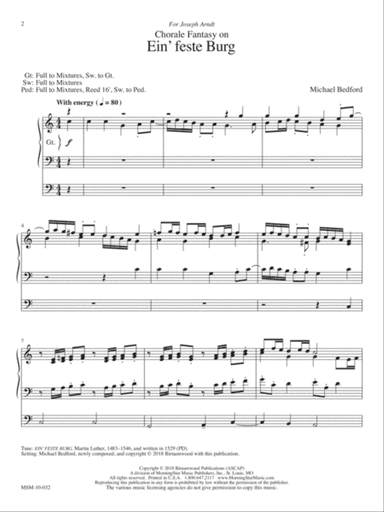 Chorale Fantasy on Ein’ feste Burg (Downloadable)
