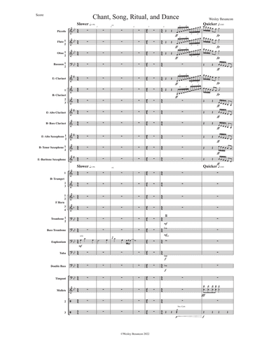 Chant/Song/Ritual/Dance - Score Only