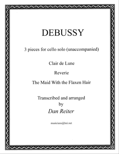 Debussy, Three Pieces for solo cello