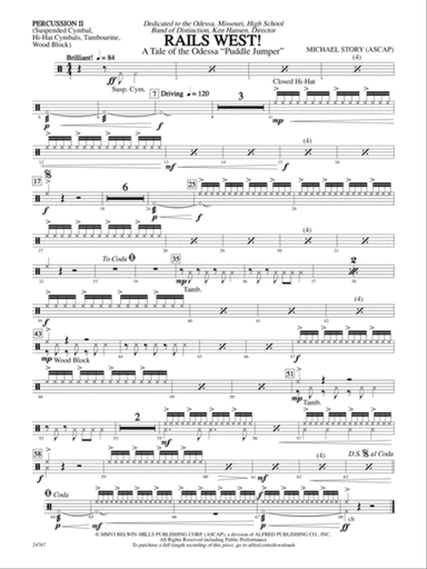 Rails West! (A Tale of the Odessa Puddle Jumper): 2nd Percussion