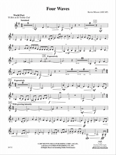 Four Waves: (wp) E-flat Tuba T.C.