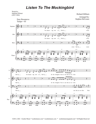 Listen To The Mockingbird (SAB)