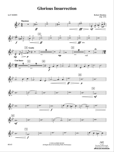 Glorious Insurrection: 1st F Horn