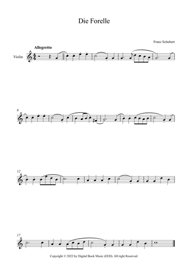 Die Forelle - Franz Schubert (Violin)