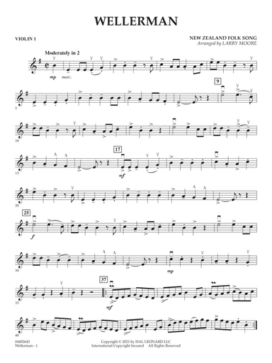 Wellerman (arr. Larry Moore) - Violin 1