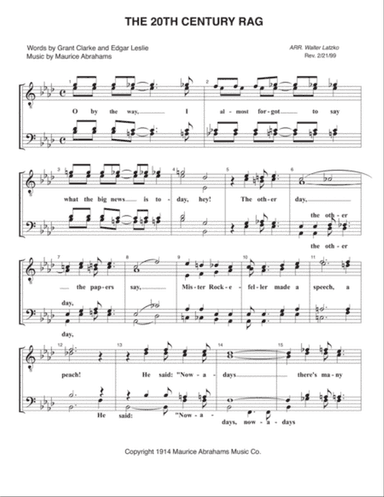 THE 20TH CENTURY RAG