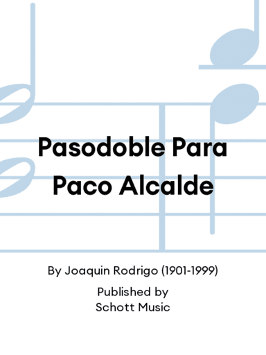 Pasodoble Para Paco Alcalde
