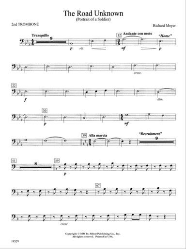 The Road Unknown: 2nd Trombone