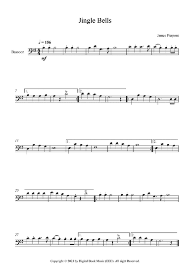 Jingle Bells, James Pierpont (Bassoon)