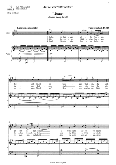 Litanei (D. 343) (G Major)