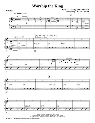 Worship the King (arr. J. Daniel Smith) - Rhythm