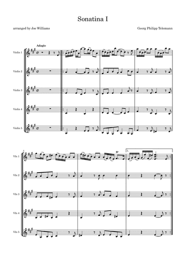 Sonatina No. 1in A Major
