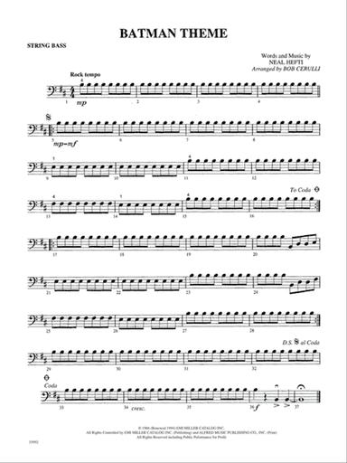 Great Themes from TV and Movies: String Bass