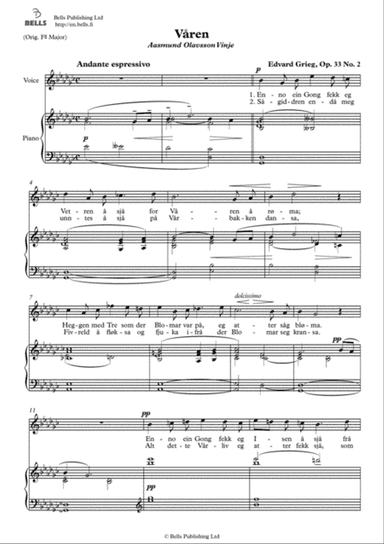 Varen, Op. 33 No. 2 (G-flat Major)