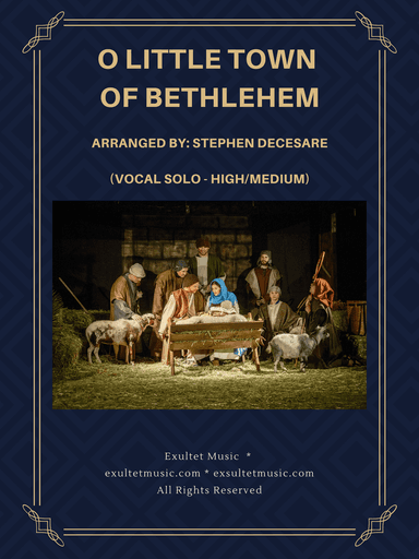 O Little Town Of Bethlehem (Vocal Solo - High/Medium)