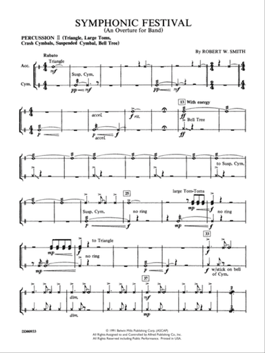 Symphonic Festival (An Overture for Band): 2nd Percussion