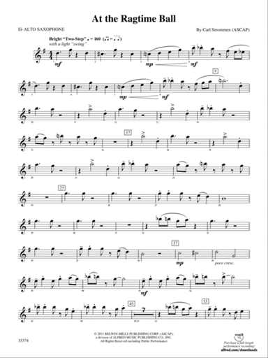 At the Ragtime Ball: E-flat Alto Saxophone