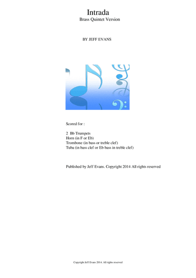 Intrada for brass quintet