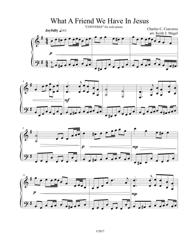 What A Friend We Have In Jesus II