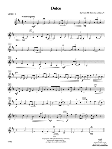 Dolce: 2nd Violin